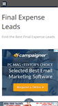 Mobile Screenshot of finalexpenseleads.info